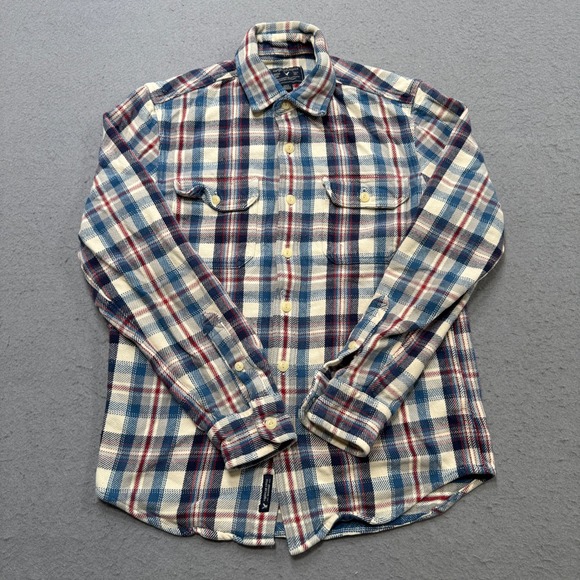 American Eagle Outfitters Other - American Eagle Flannel Shirt Men's Small Blue Red Plaid Long Sleeve Button Down